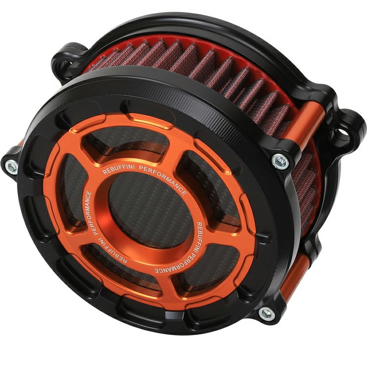 レブフィニ GPX ハイフロー・エアクリーナー (オレンジ) M8 ツーリング