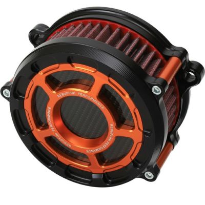 レブフィニ GPX ハイフロー・エアクリーナー (オレンジ) M8 ツーリング