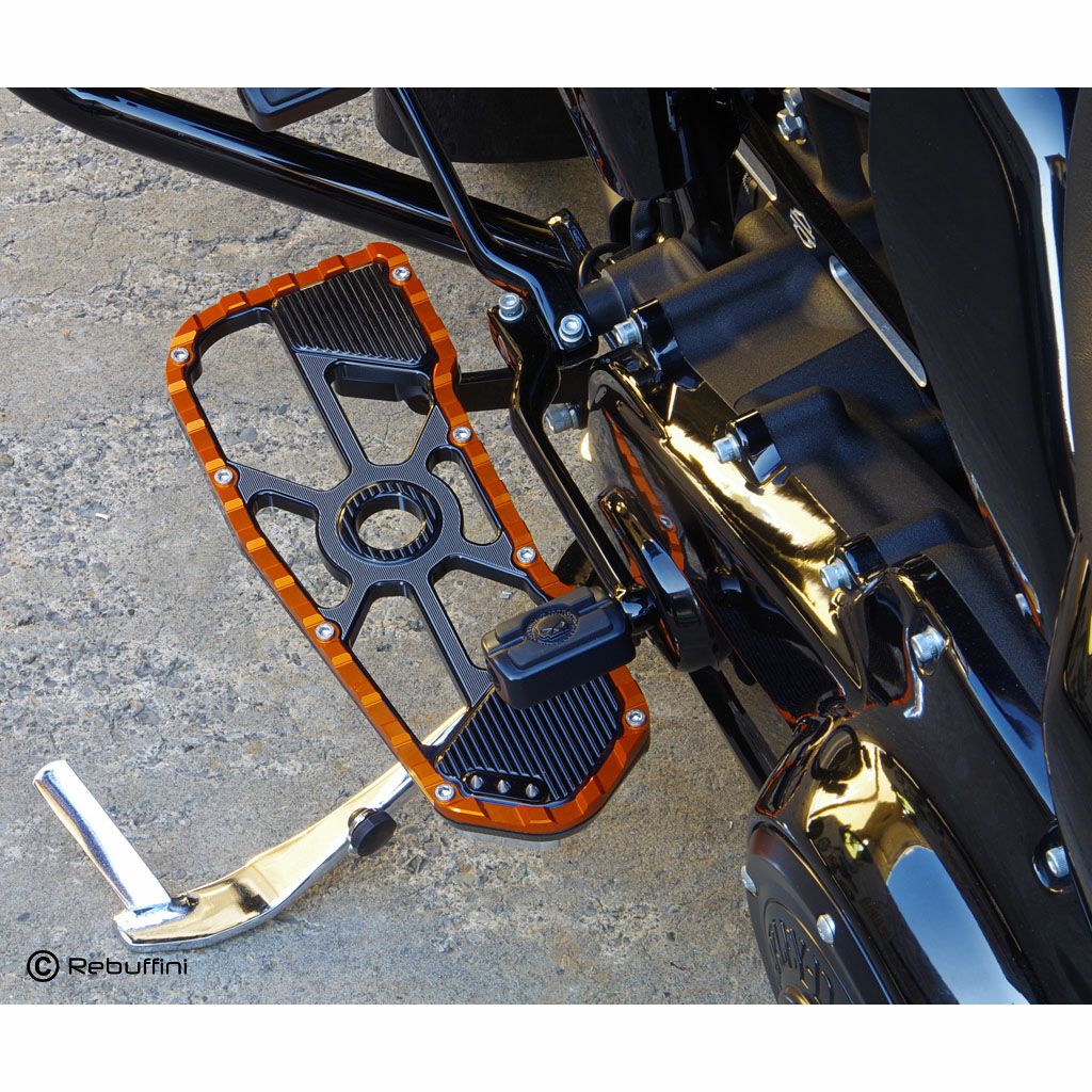 Wheelie ドライバー・ビレットフットボード (ブラック/オレンジ) 2