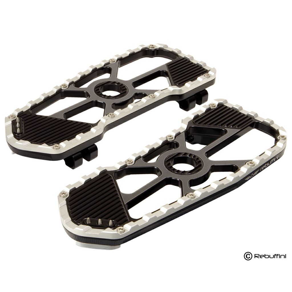 Wheelie ドライバー・ビレットフットボード (ブラック/シルバー)1