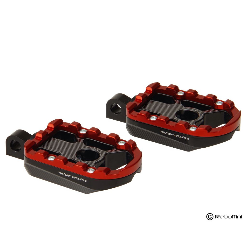 Wheelie フットペグ (ブラック/レッド)1