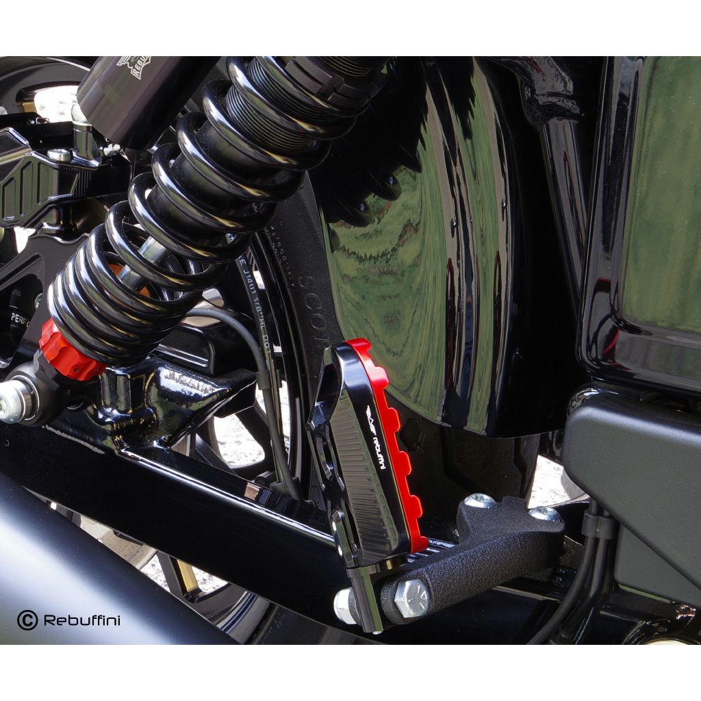 Wheelie フットペグ (ブラック/レッド)3