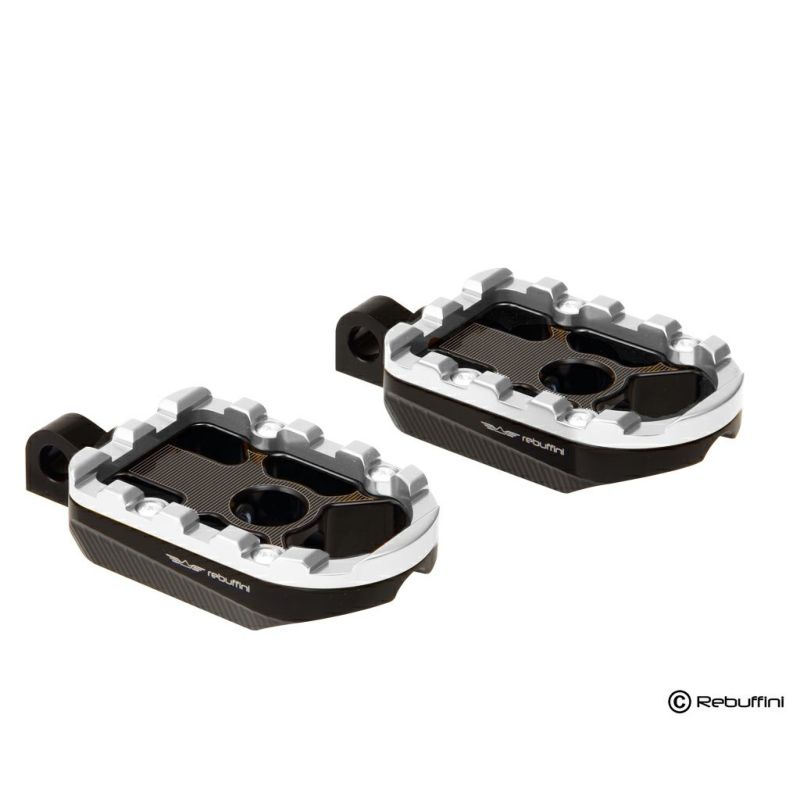 Wheelie パッセンジャー フットペグ (ブラック/シルバー) ツーリング