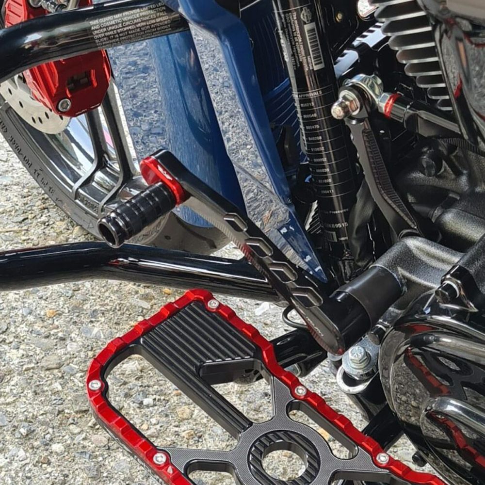 Wheelie シングル・シフトレバー (ブラック/レッド)