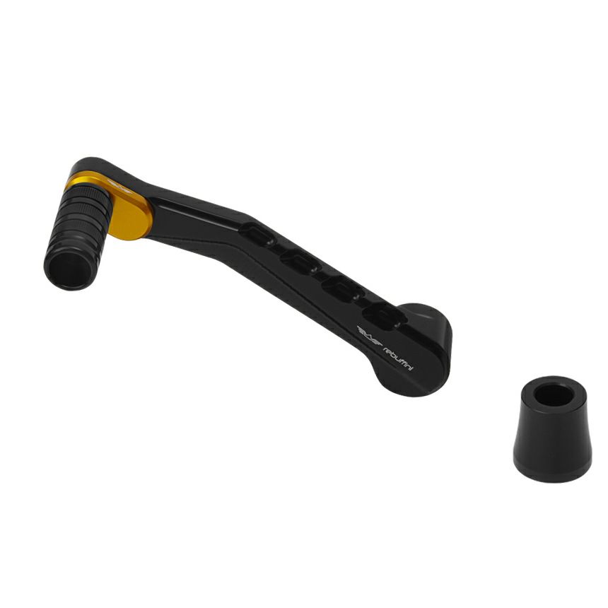 Wheelie シングル・シフトレバー (ブラック/ゴールド)