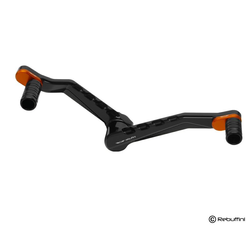 Wheelie ヒール＆トウ・シフトレバー (ブラック/オレンジ)