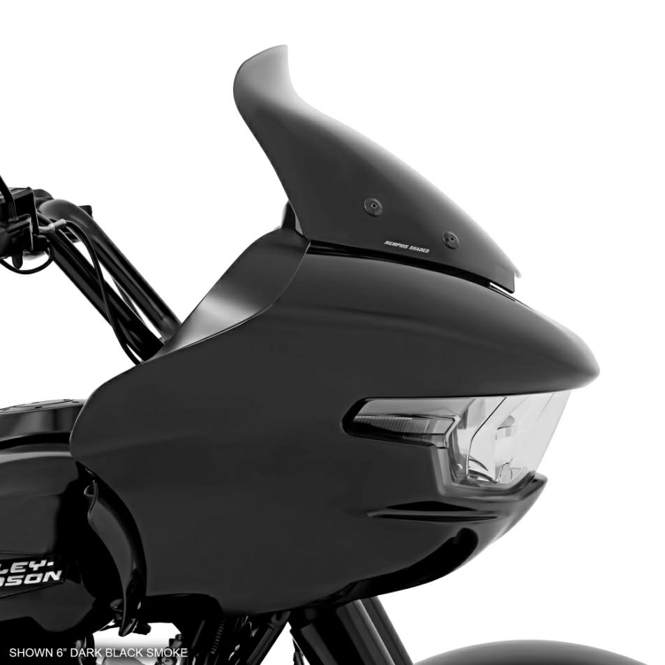 スポイラー・ウィンドシールド 6インチ (ダークブラックスモーク)1