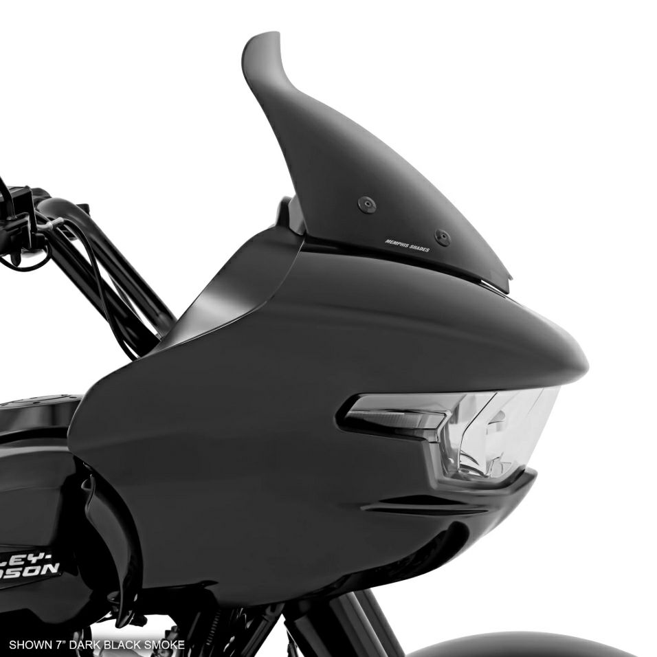スポイラー・ウィンドシールド 7インチ (ダークブラックスモーク)