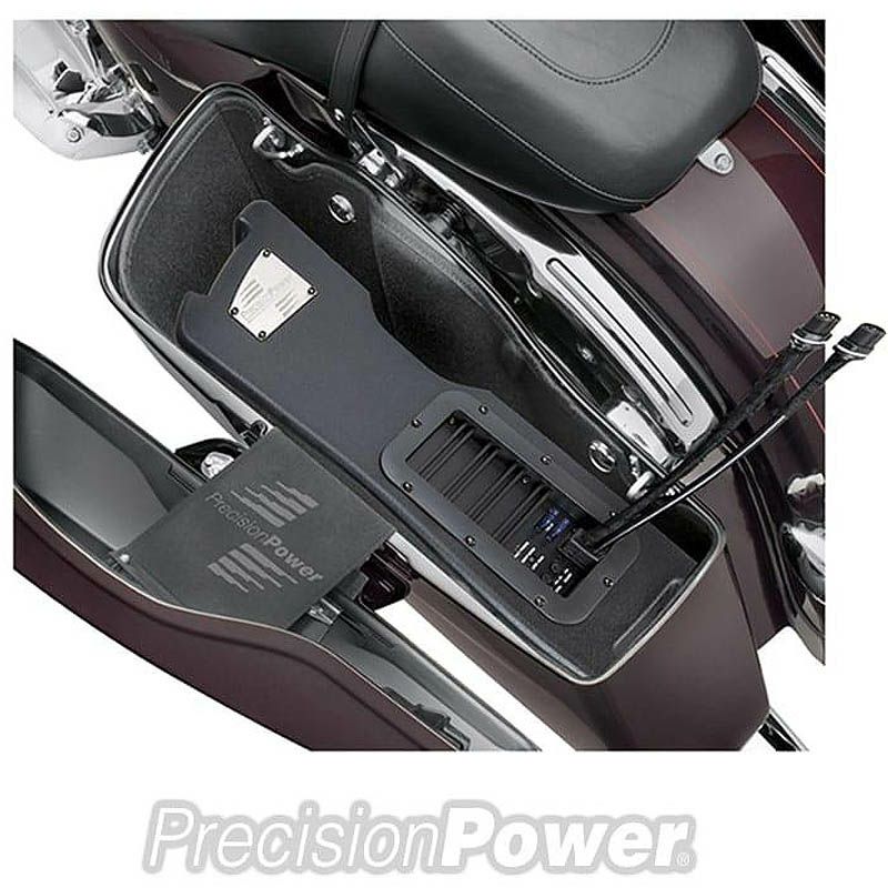 ハーレー ツーリング 10インチ サブウーファー 左側サドルバッグリッド 取り付けキット Precision Power（プレシジョンパワー）