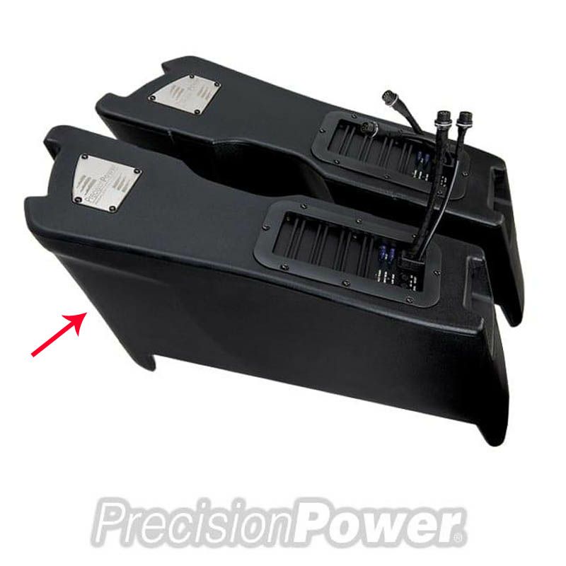 ハーレー ツーリング 10インチ サブウーファー 左側サドルバッグリッド 取り付けキット Precision Power（プレシジョンパワー） 2