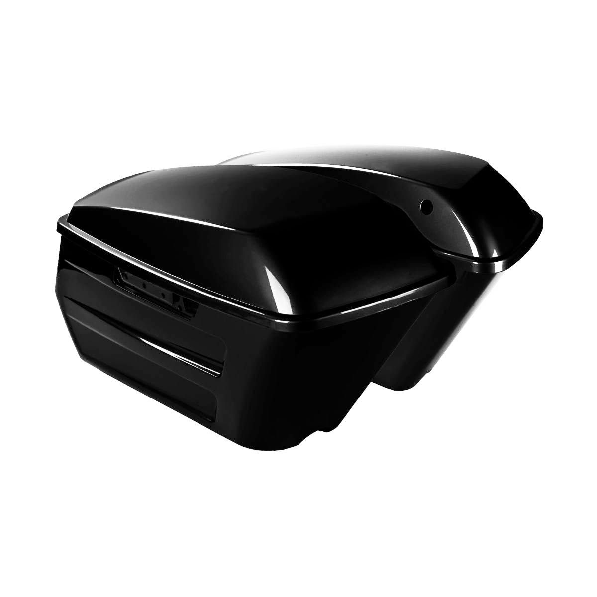 2014～2023 ツーリング チョップド ハードラインサドルバッグ ビッビッドブラック HOGWORKZ（ホグワークズ） 5