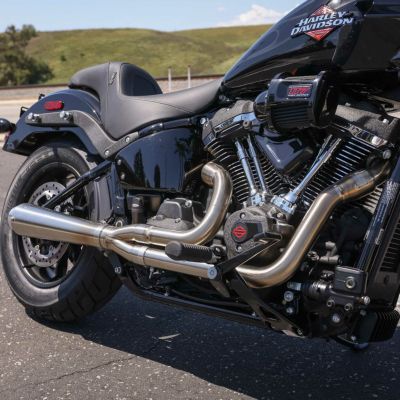 TRASK ASSAULT 2in1フルエキゾーストマフラー ブラック |ハーレー