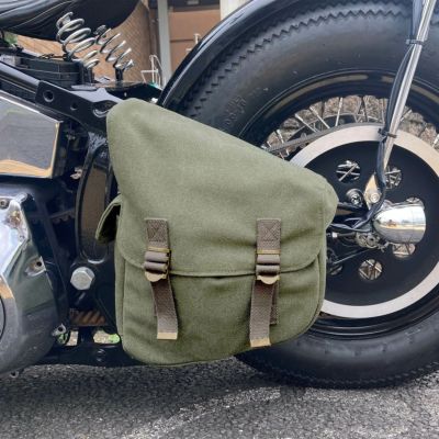 デグナー ナイロンスイングアームバッグ ブラック |ハーレーパーツ専門