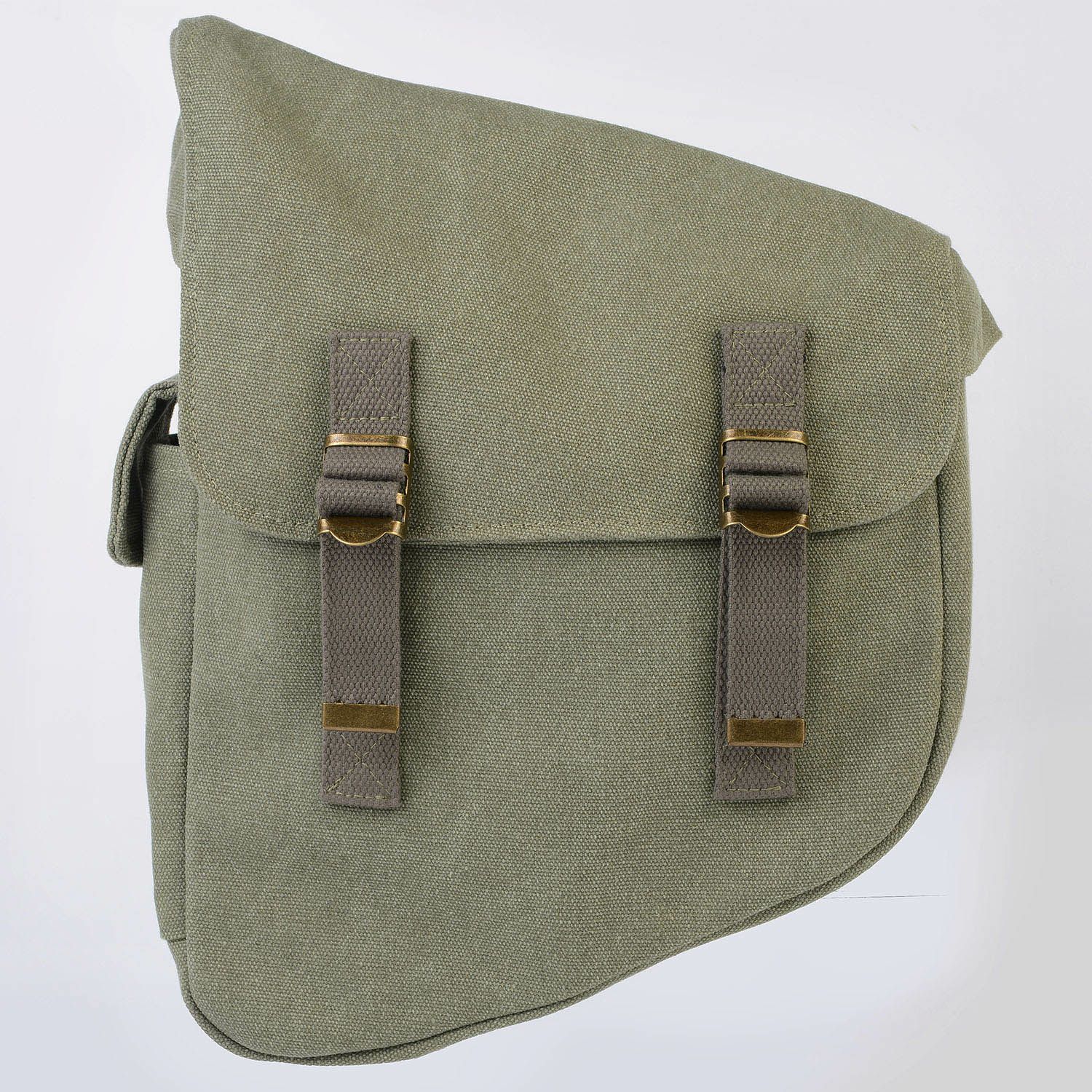 DIN マーケット キャンバス リジッド スイングアームバッグ アーミーグリーン 2