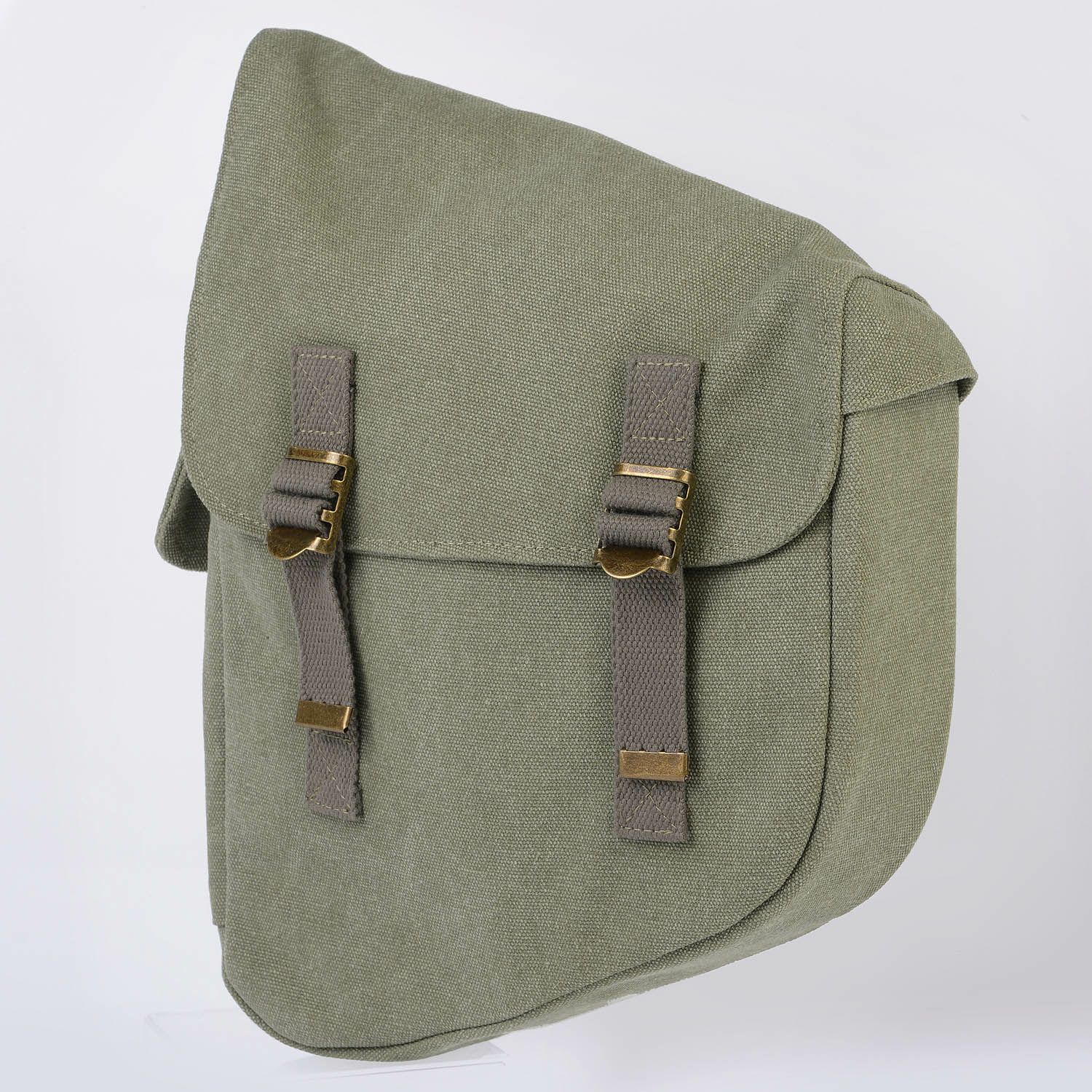DIN マーケット キャンバス リジッド スイングアームバッグ アーミーグリーン 3