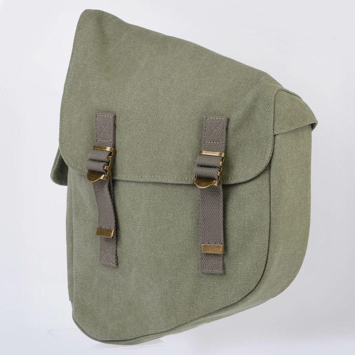 DIN マーケット キャンバス リジッド スイングアームバッグ アーミーグリーン 3