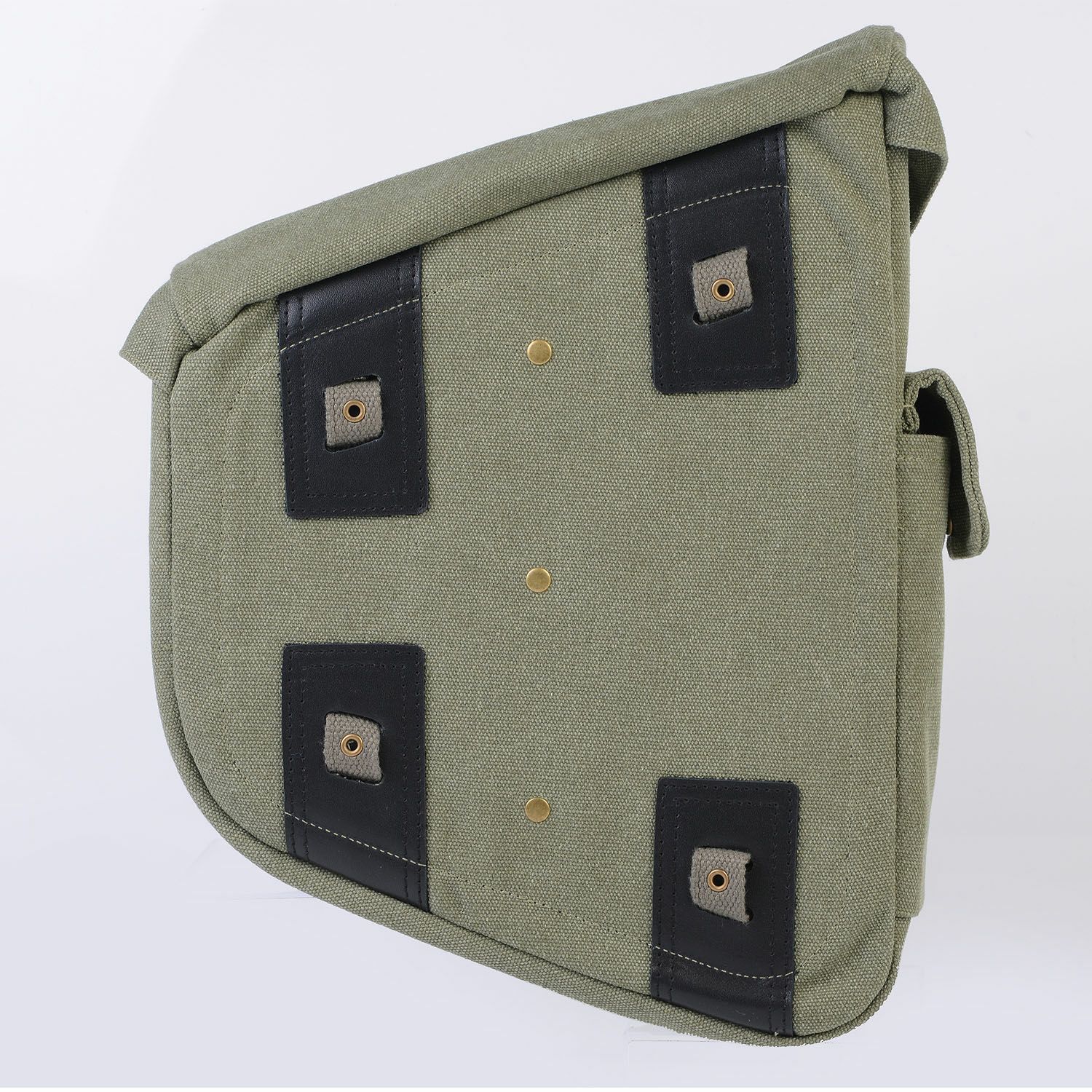 DIN マーケット キャンバス リジッド スイングアームバッグ アーミーグリーン 5