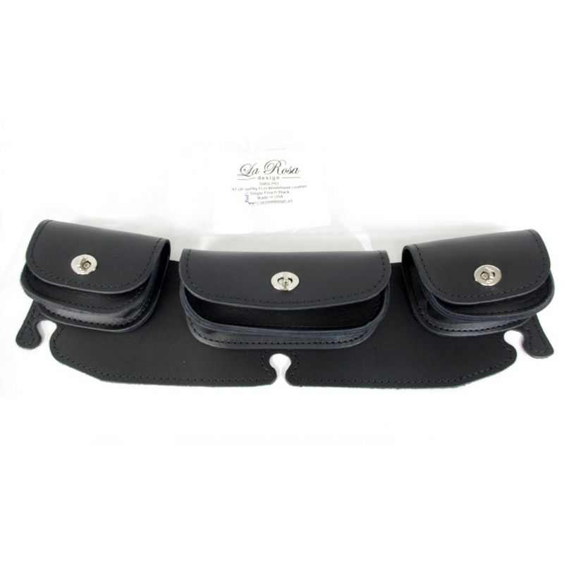 La Rosa Design 3ポケット・本皮ウインドシールドポーチ　プレーン-01