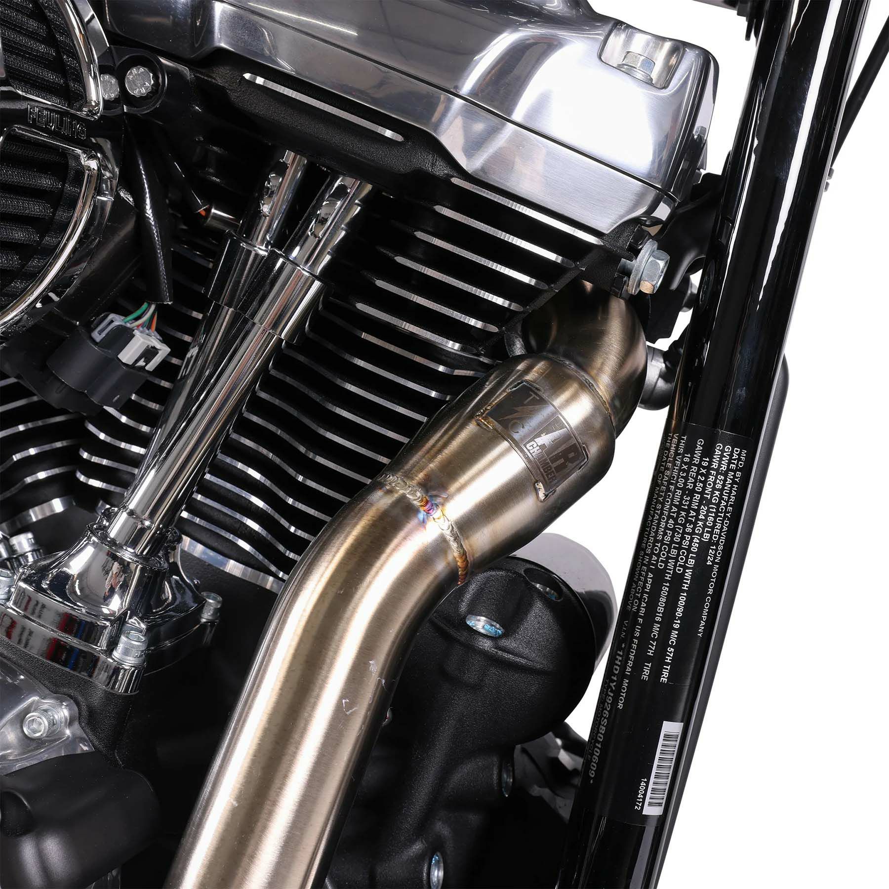 キックアップ・2-1フルエキゾーストマフラー M8ソフテイル5
