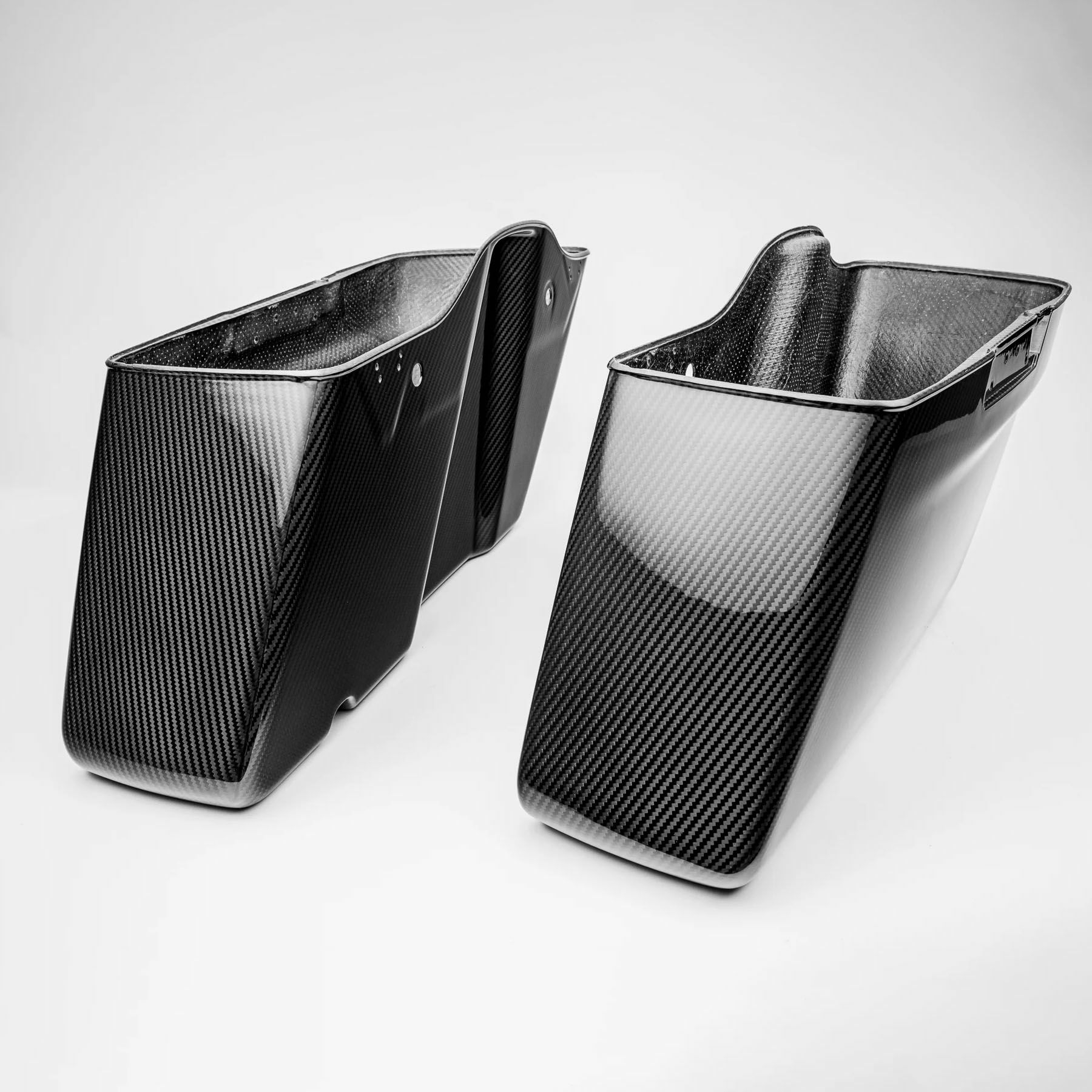 カーボンファイバー サドルバッグ・ボトム (艶有り) 2014～2023 ツーリング