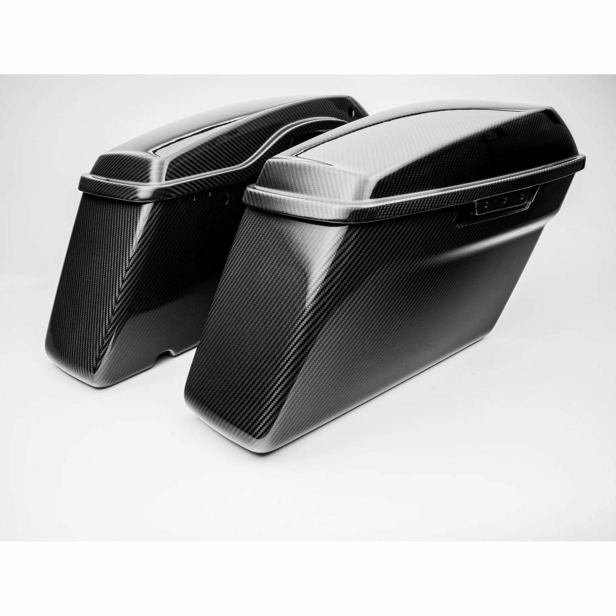 カーボンファイバー サドルバッグ・ボトム (艶消し) 2014～2023 ツーリング1