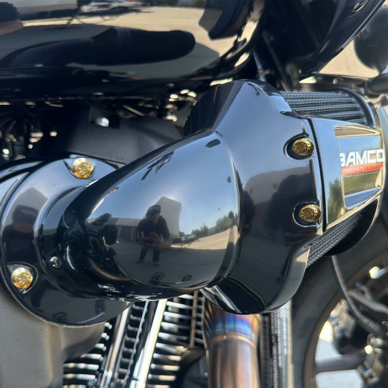 スクリーミンイーグル ヘビーブリーザー エリート エアクリーナー用 ARPボルトキット ゴールド BAMCO MOTORSPORTS (バムコ モータースポーツ)