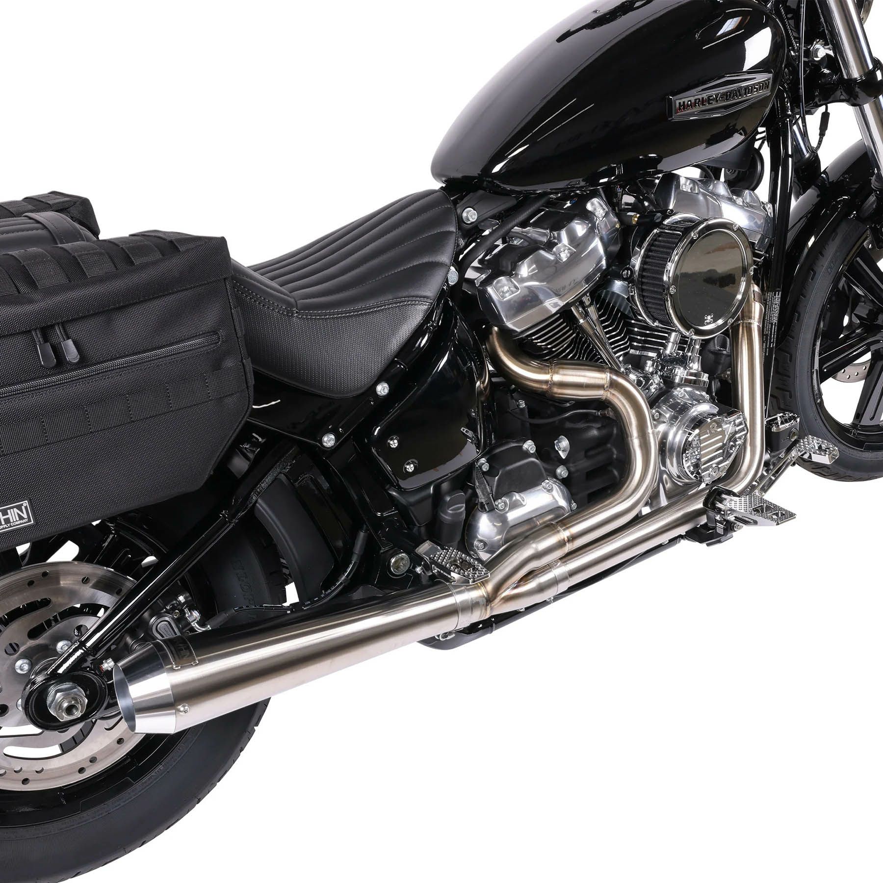 キックアップ・2-1フルエキゾーストマフラー M8ソフテイル3