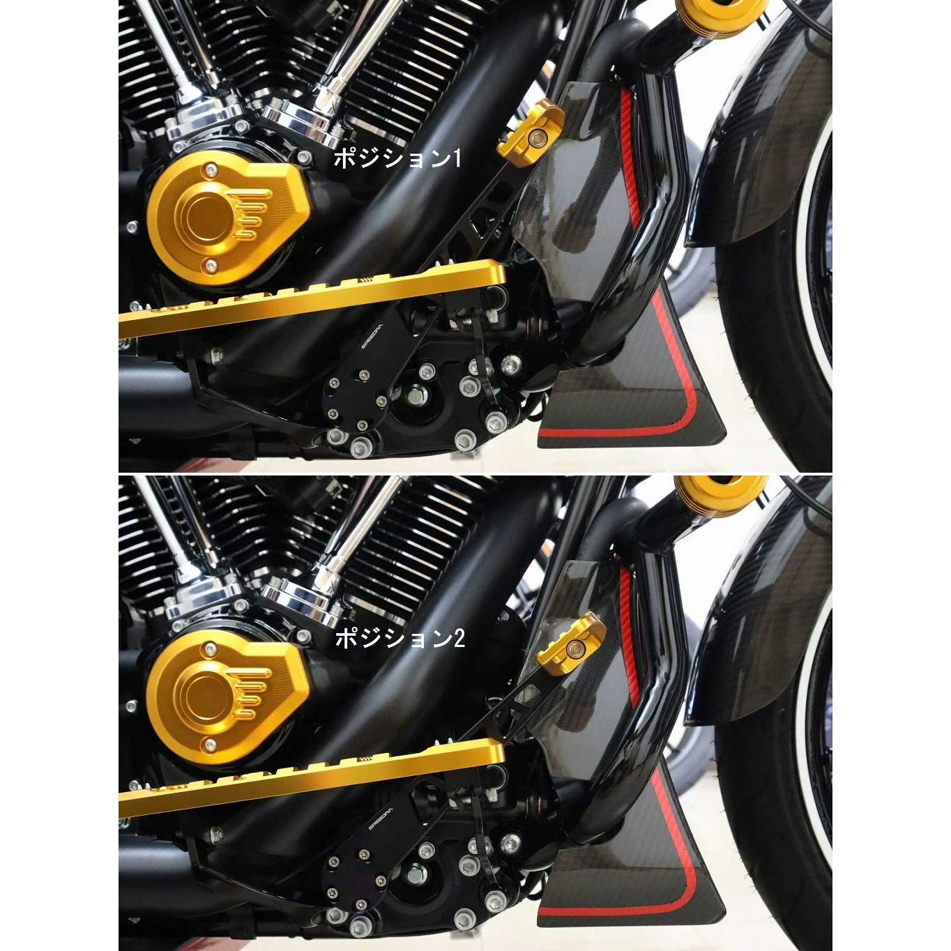 リアブレーキレバーキット (シルバー/ブルー)3