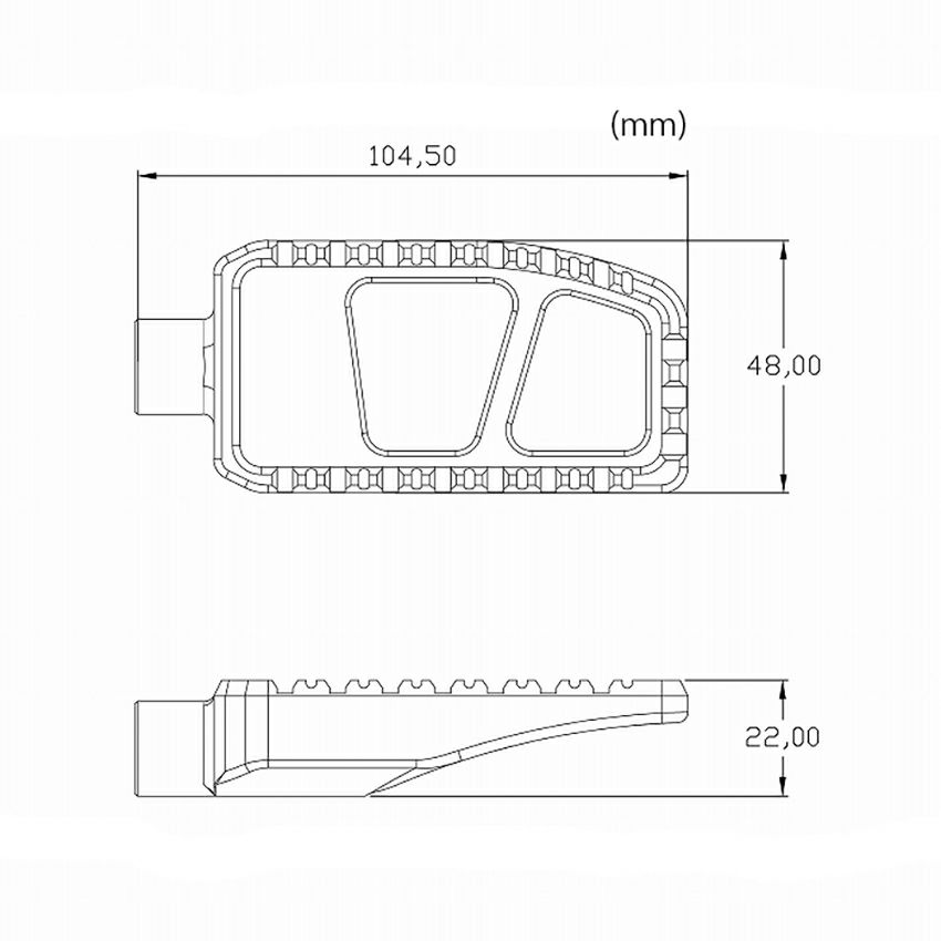 リアブレーキレバーキット (シルバー/レッド)4