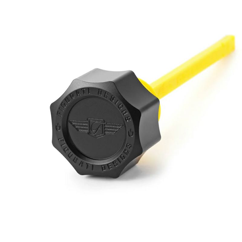 マグネット付き パフォーマンス・オイルディップスティック カーブヘッド (ブラック)