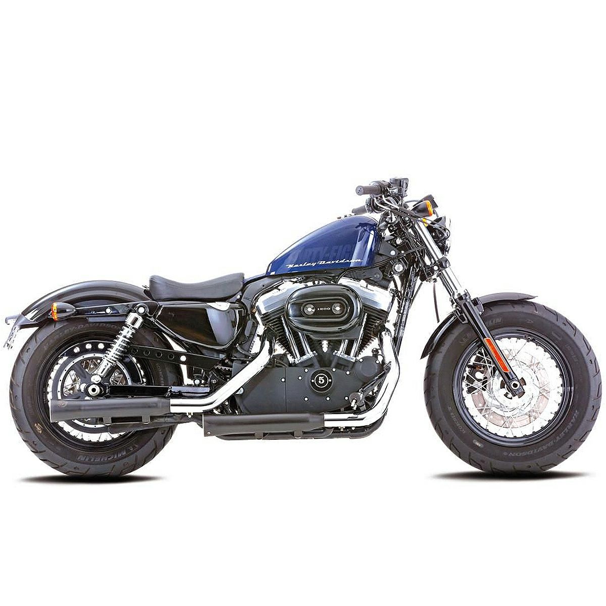 ダブルグルーブ スリップオンマフラー (ブラック) 2017～2021 スポーツスター1