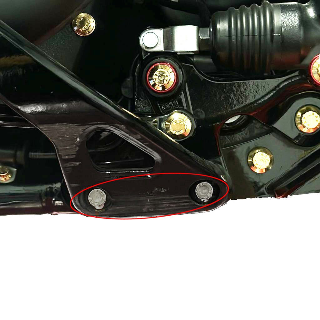 M8ソフテイル フットペグマウント ARPボルトキット ステンレス BAMCO MOTORSPORTS (バムコ モータースポーツ)