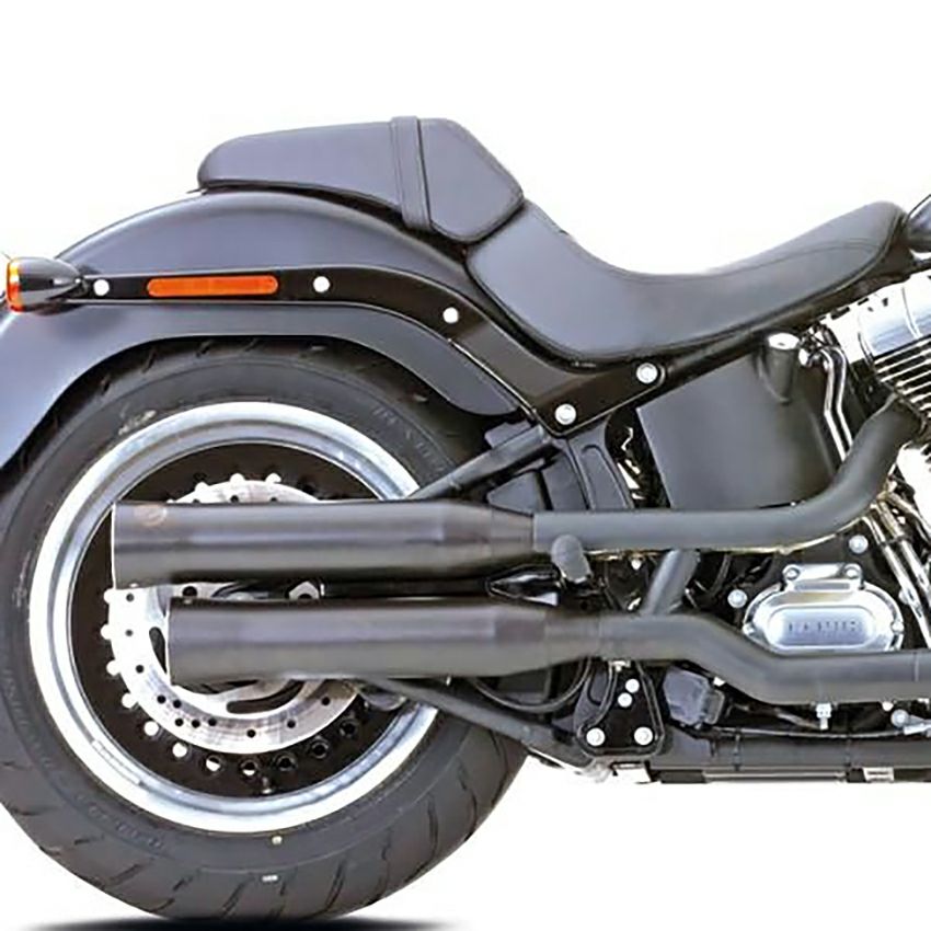 ダブルグルーブ スリップオンマフラー (ブラック)