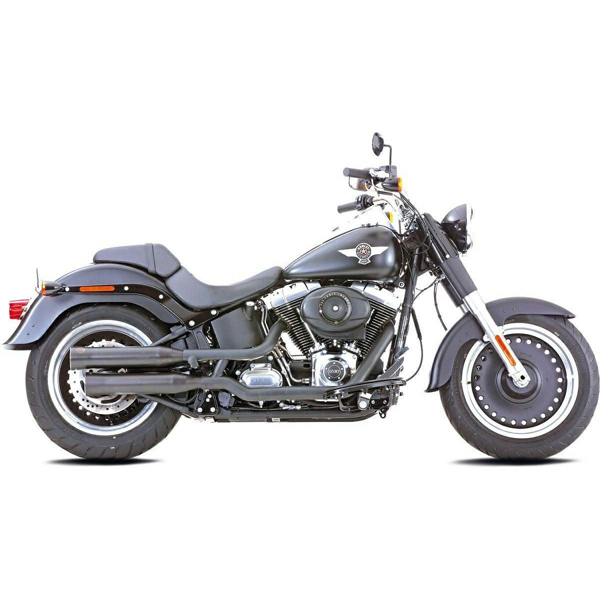 ダブルグルーブ スリップオンマフラー (ブラック)1