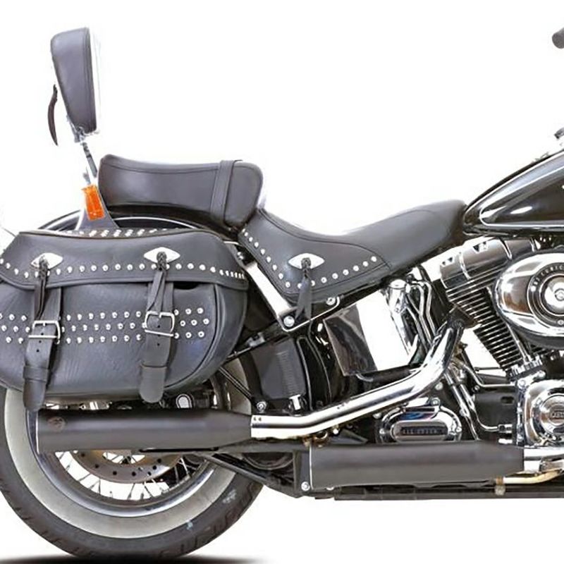 ダブルグルーブ スリップオンマフラー (ブラック)