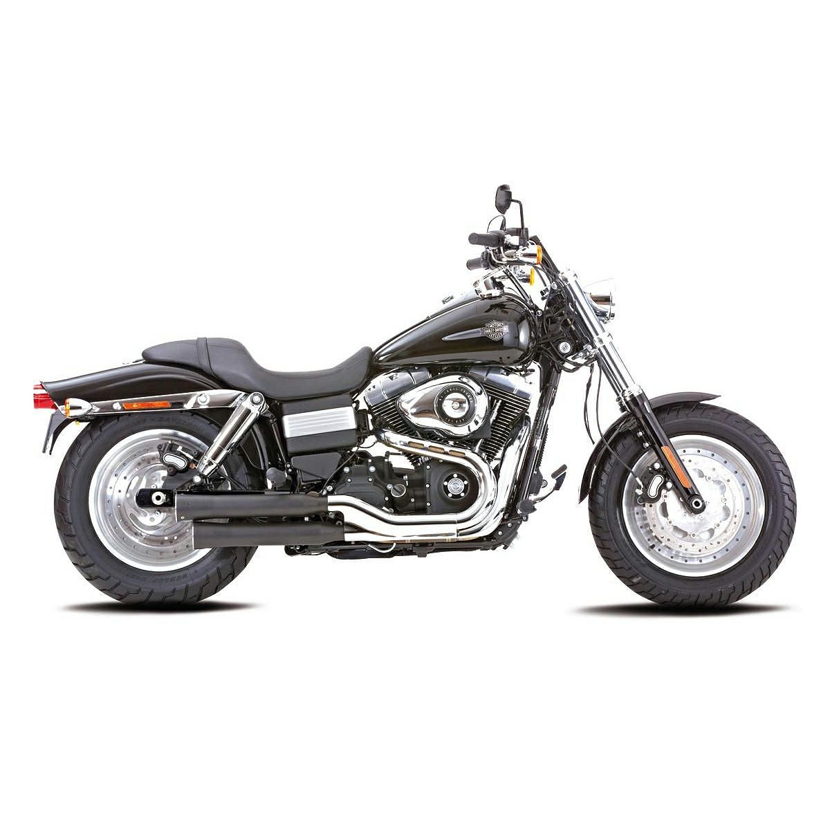 ダブルグルーブ スリップオンマフラー (ブラック) FXDF、FXDWG、FXDLS1