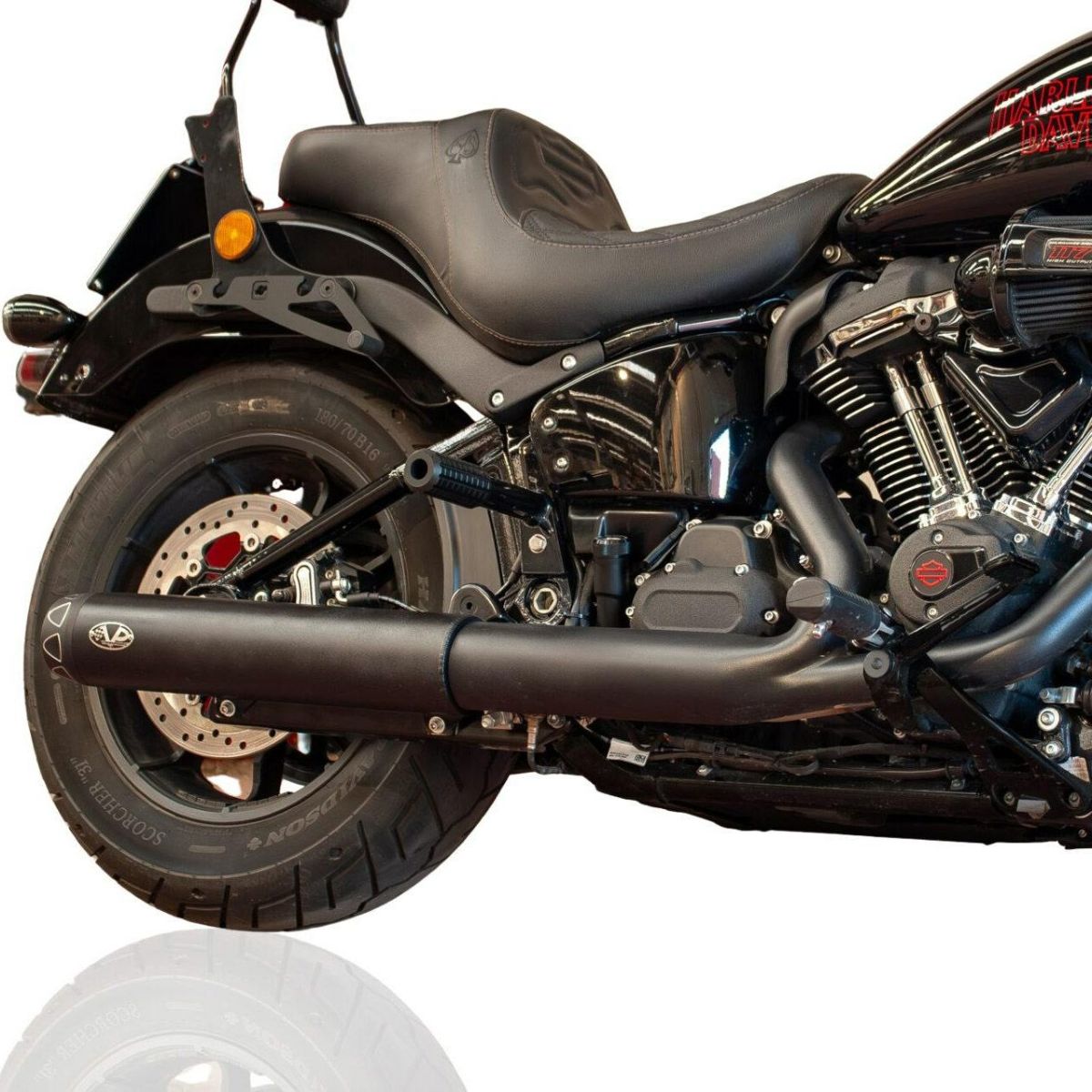 スリップオンマフラー Euro5 (ブラック) 2025以降 ソフテイル