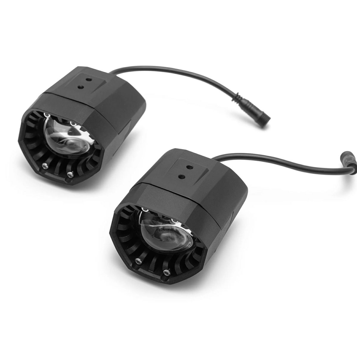 ブルートゥースコントローラー付 ハーレー LED補助ライト (ホワイト/イエロー)3