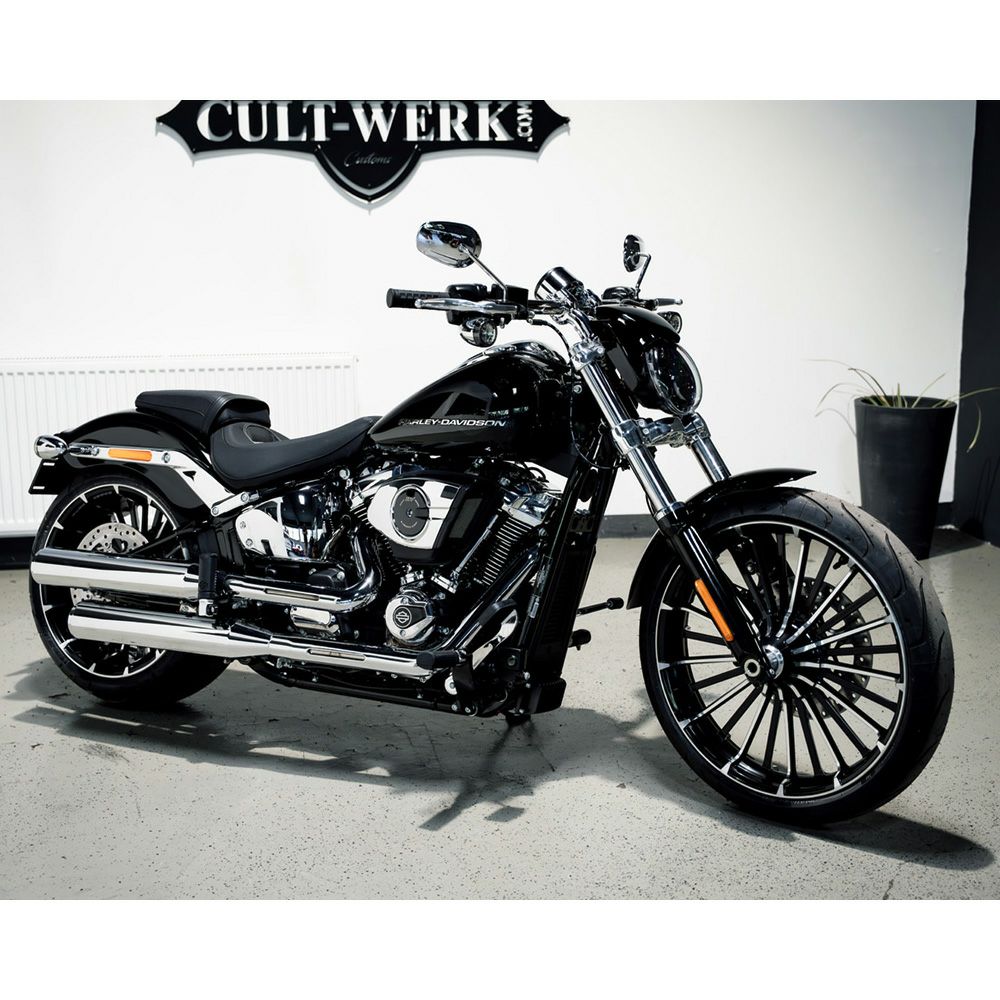 ナイトロッドスタイル ヘッドライトカバー＆LEDヘッドライトセット (未塗装)4