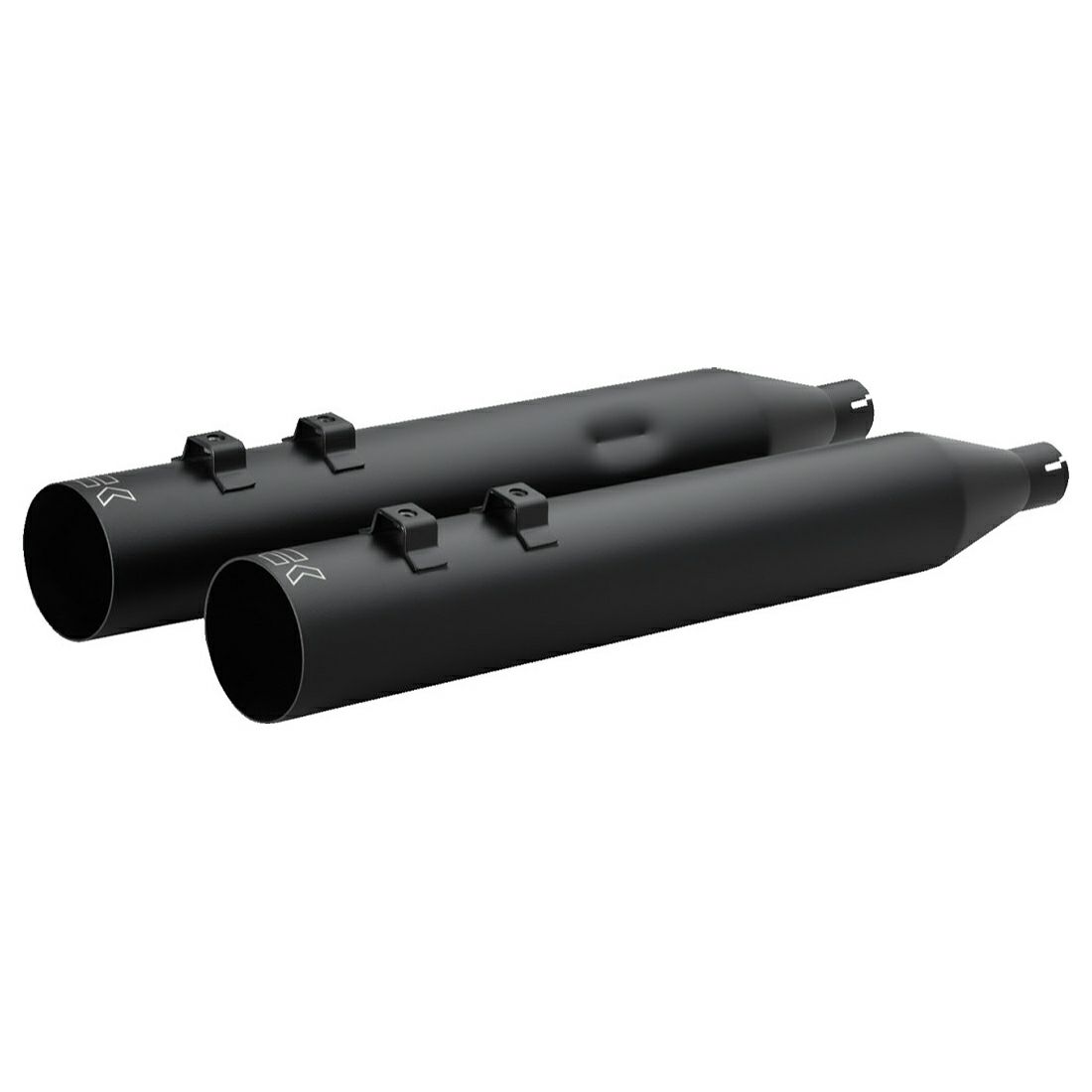 クロームワークス 4インチ HPプラス・ストレートカット スリップオンマフラー (ブラック)