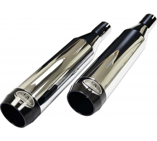 LA Choppers スリップオンマフラー　2004～2013スポーツスター　クローム/ブラック-01