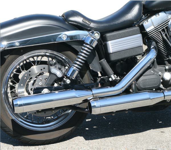 LA Choppers スリップオンマフラー　'91以降DYNA　クローム/クローム-01