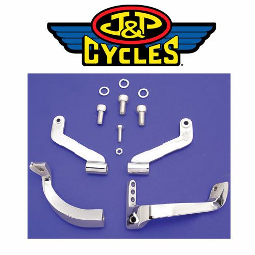 J＆P Cycles　クローム　ドライバーフットボードマウントキット-01