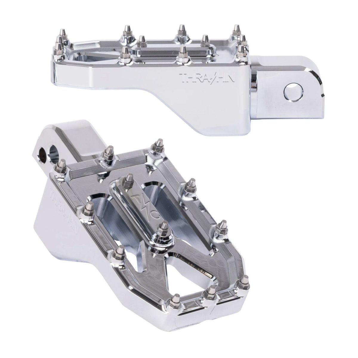 Aggressor パッセンジャー・フットペグ (クローム) M8ソフテイル4