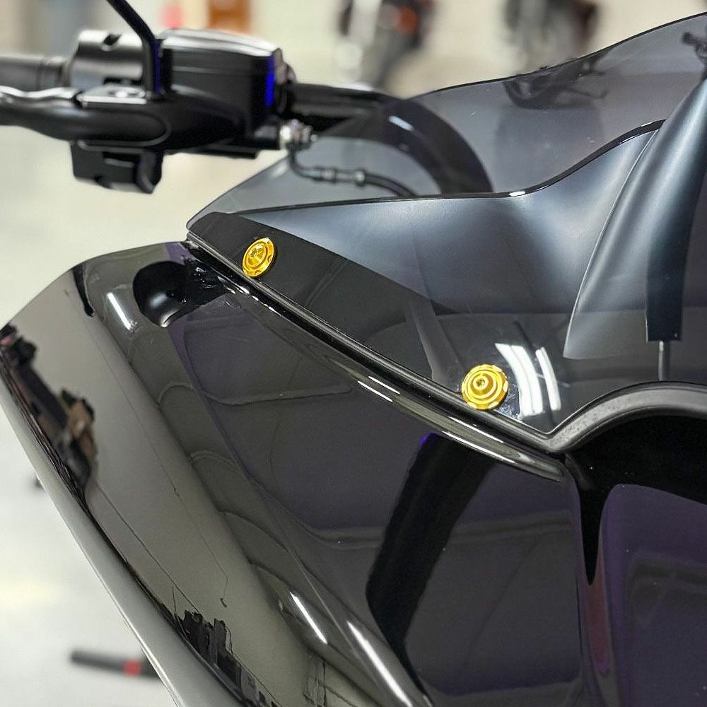 2015～2023 ロードグライド ウインドシールドボルト ゴールド HogWorkz（ホグワークズ）
