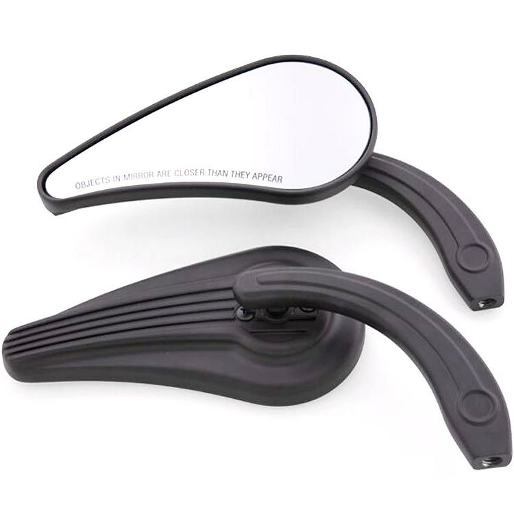 J&P スピードライン　ティアドロップ・ミラー　ブラック-01