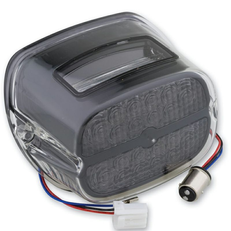 J＆P Cycles　LEDテールライト　スモークレンズ ブラック・ハウジング-01