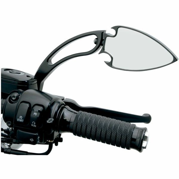 Drag Specialties　スペード・ミラー ブラック-02