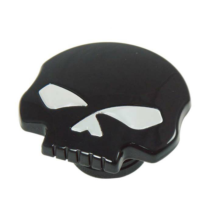 J＆P Cycles  スカル・フュエルキャップ　ブラック-01