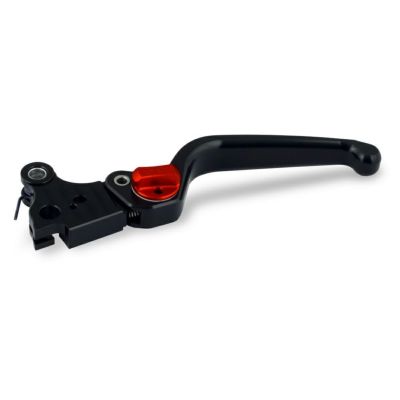 Arlen Ness サイドキック・ Forgedミラー ブラックアノダイズ 右用